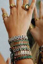 Melon-White Star Green Bileklik-Bileklik-2-Milagron.com