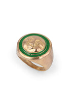 Melon-Yeşil Mineli Face Yüzük-Yüzük-1-Milagron.com