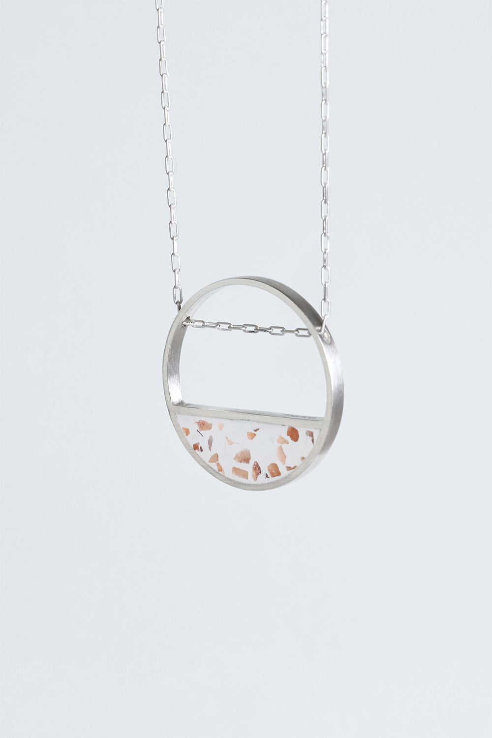 Hurne Beton Gümüş Kolye - 0