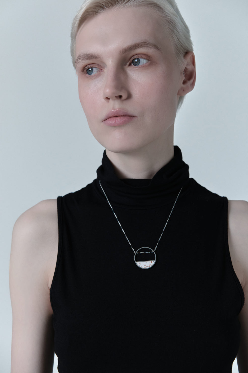 Hurne Beton Gümüş Kolye - 3