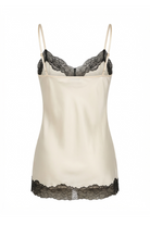 Belle Nuit Silk Top & Shorts Ecru