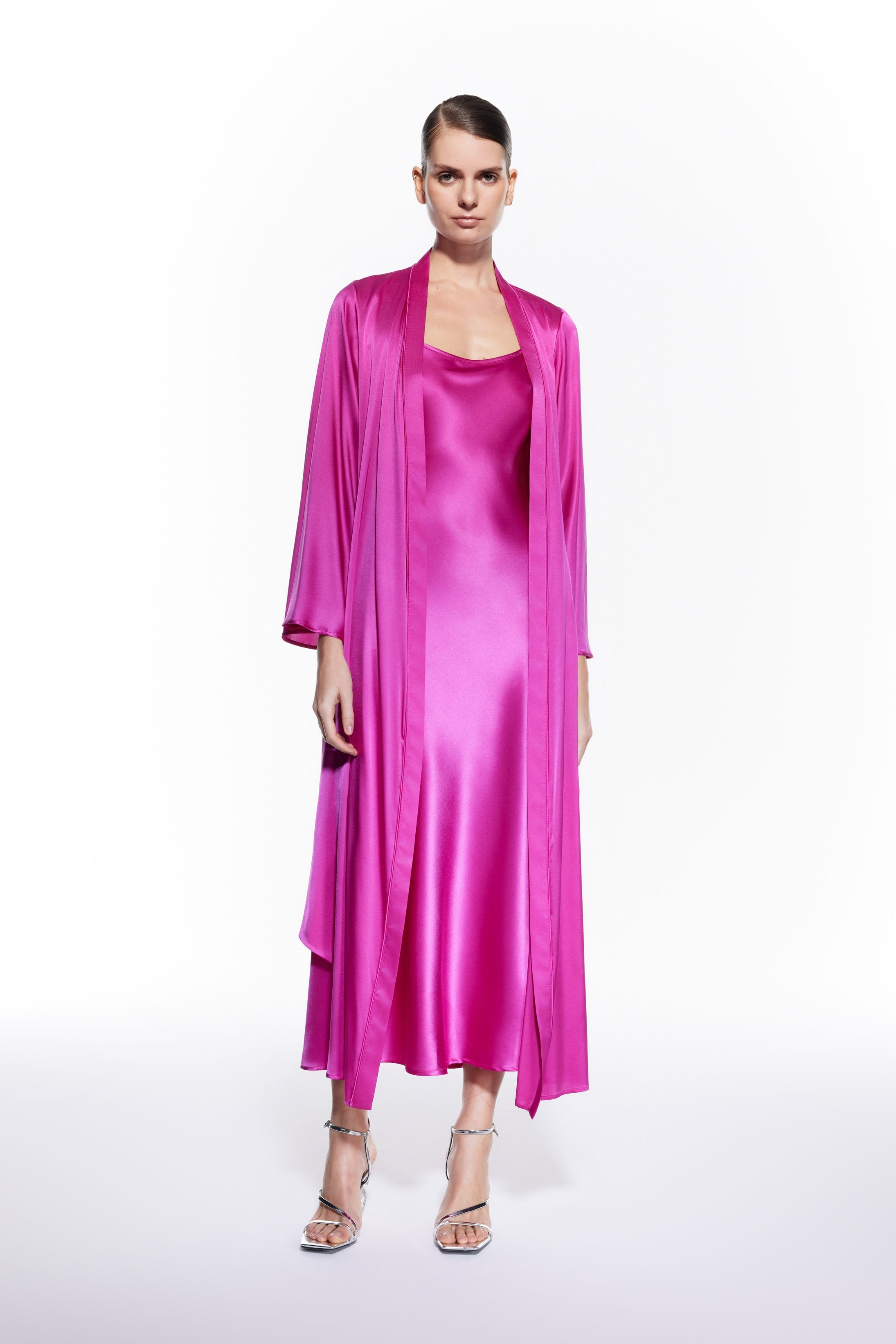 Dian Silk Nightdress Fuchsia