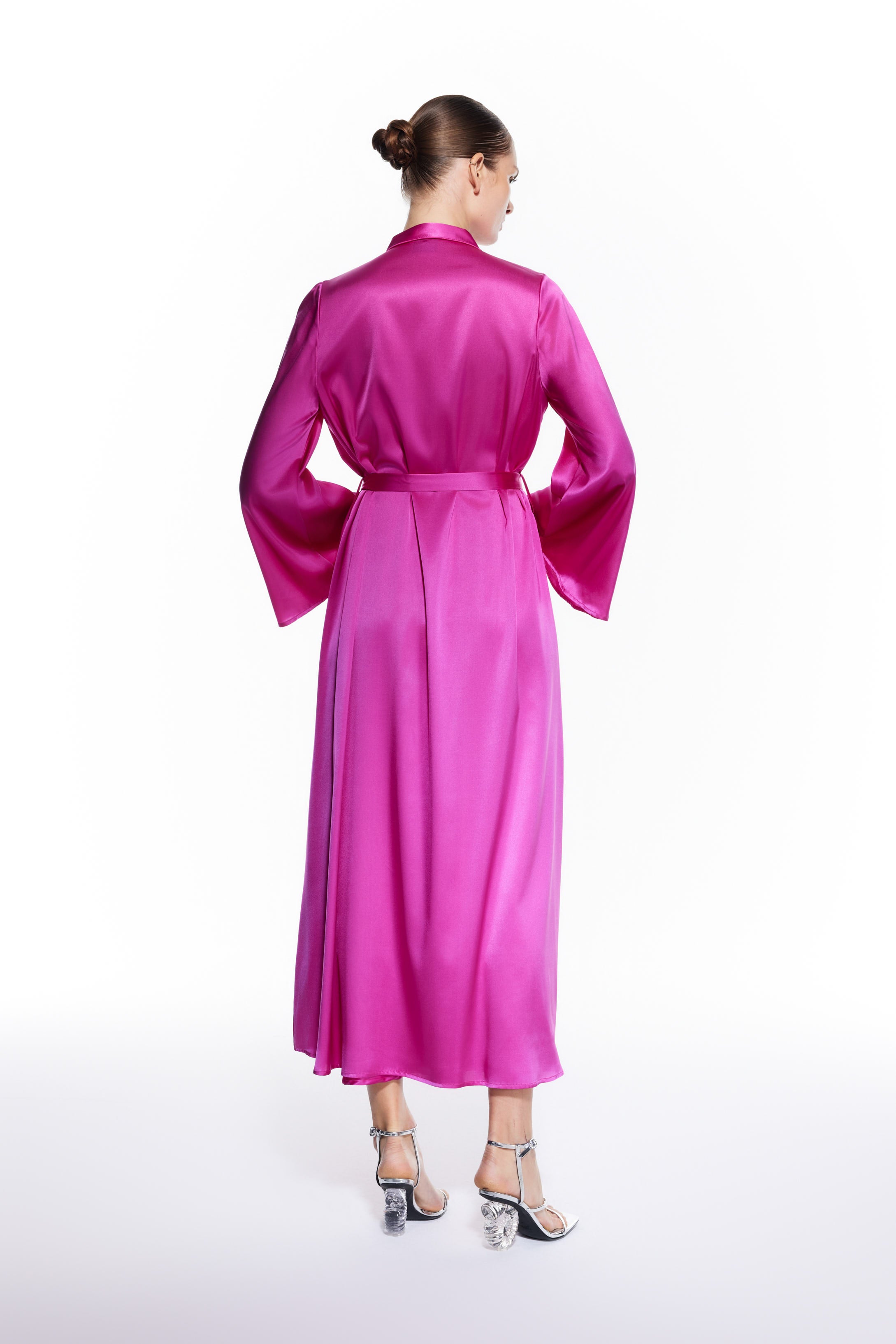 Dian Silk Nightdress Fuchsia