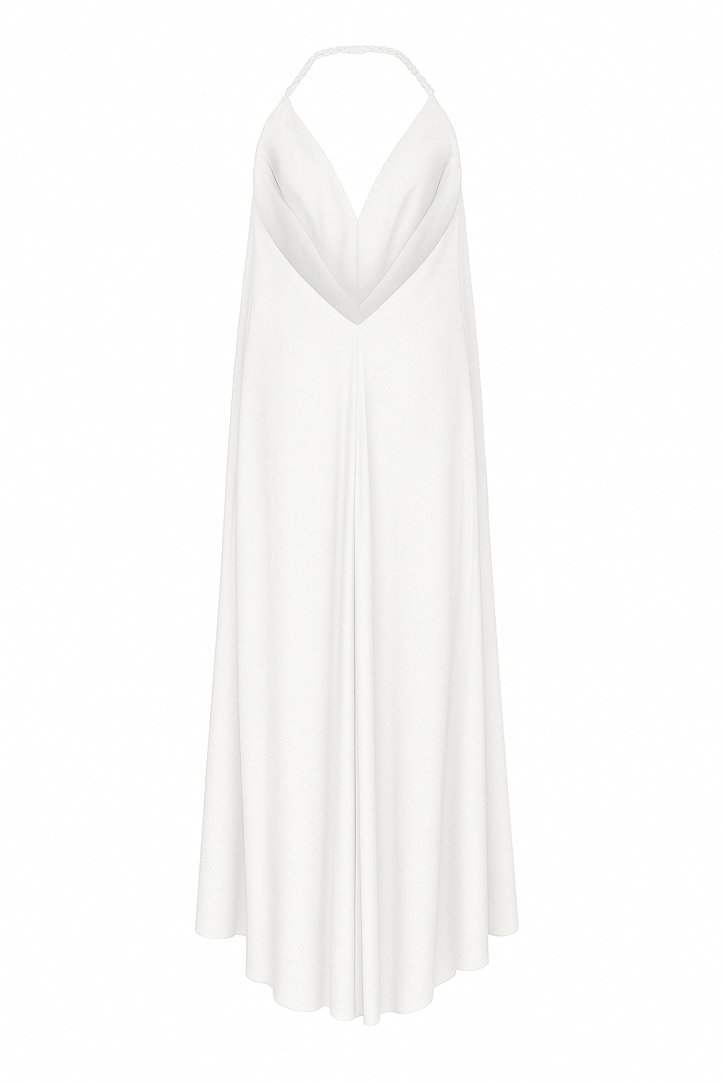 Mers Silk-Helen Dress White-2-Milagron.com