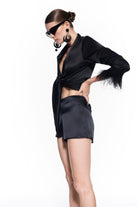 Kaia Silk Shirt Black