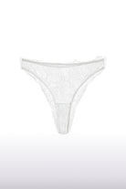 Lacy White French Lace Bridal Panty