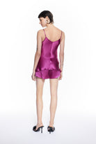 Luna Silk Halter Top Fuchsia