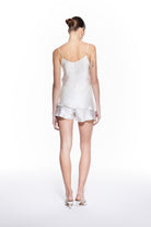 Luna Silk Halter Top White