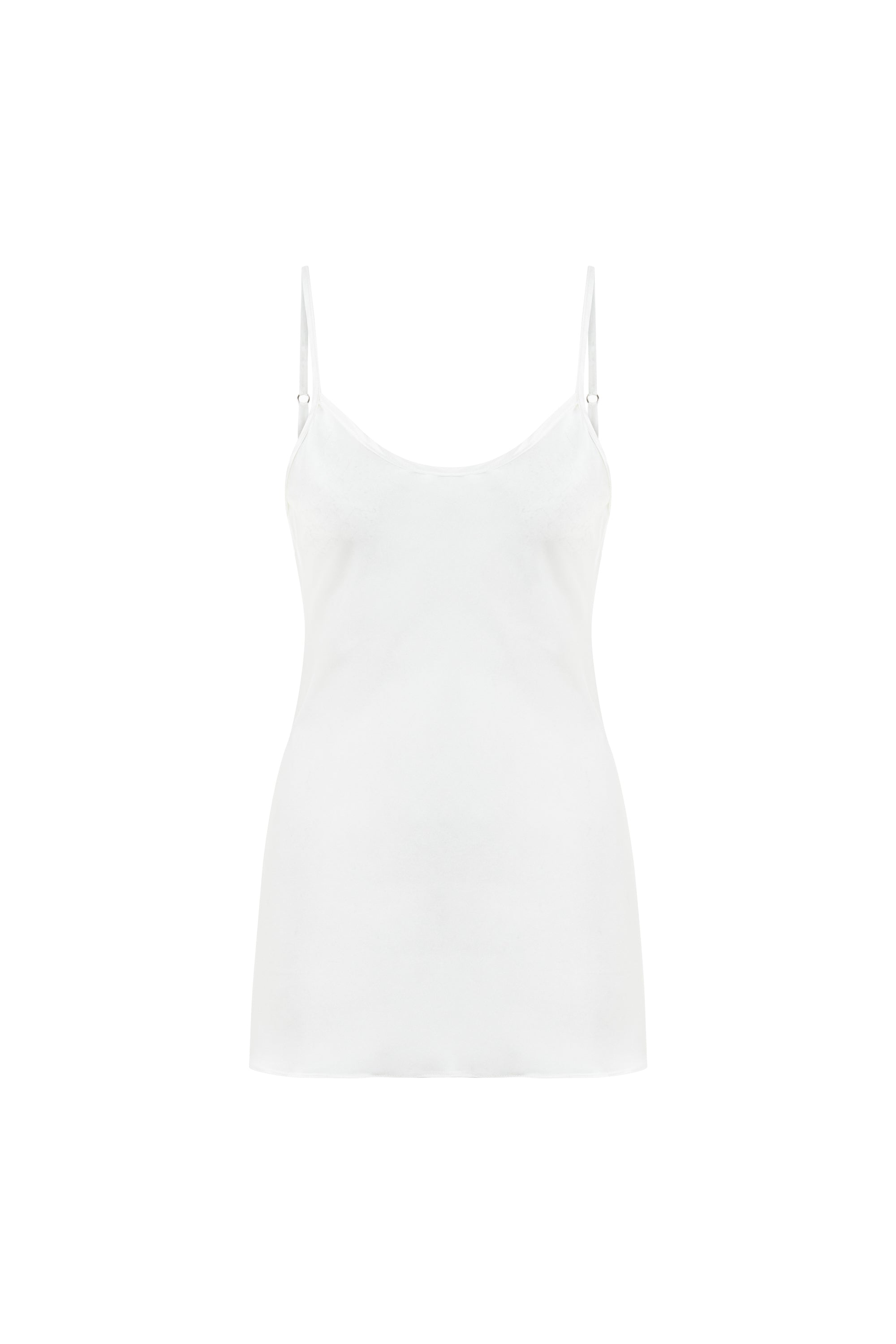 Luna Silk Halter Top White
