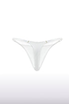 Mercy White Pure Silk And Lace Bridal Thong
