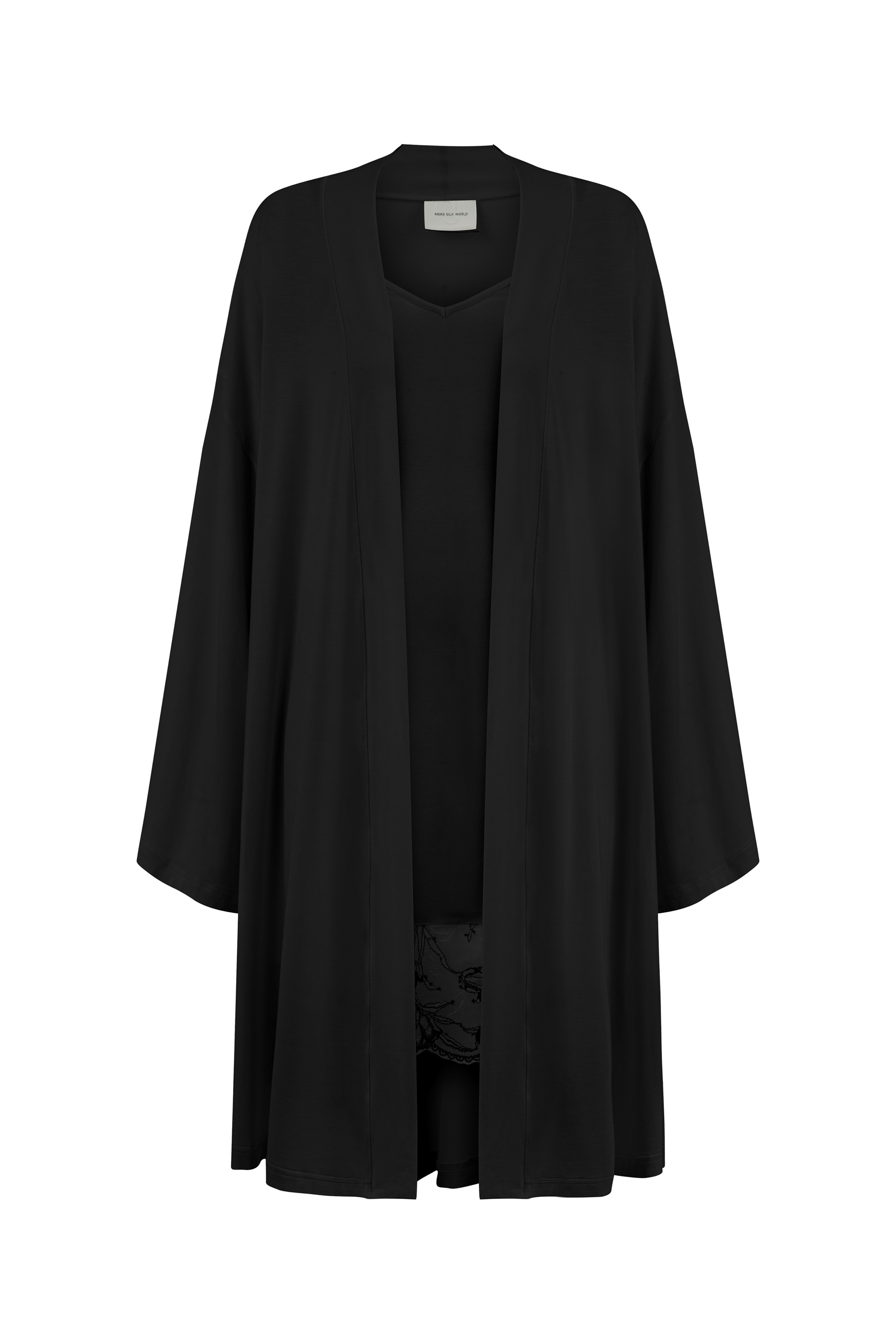Modal Robe And Dress Set Black