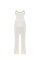 Modal Strap Pajama Set White