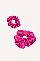 Pure Silk Scrunchie Fuchsia