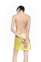 Suad Silk Dress Lemon