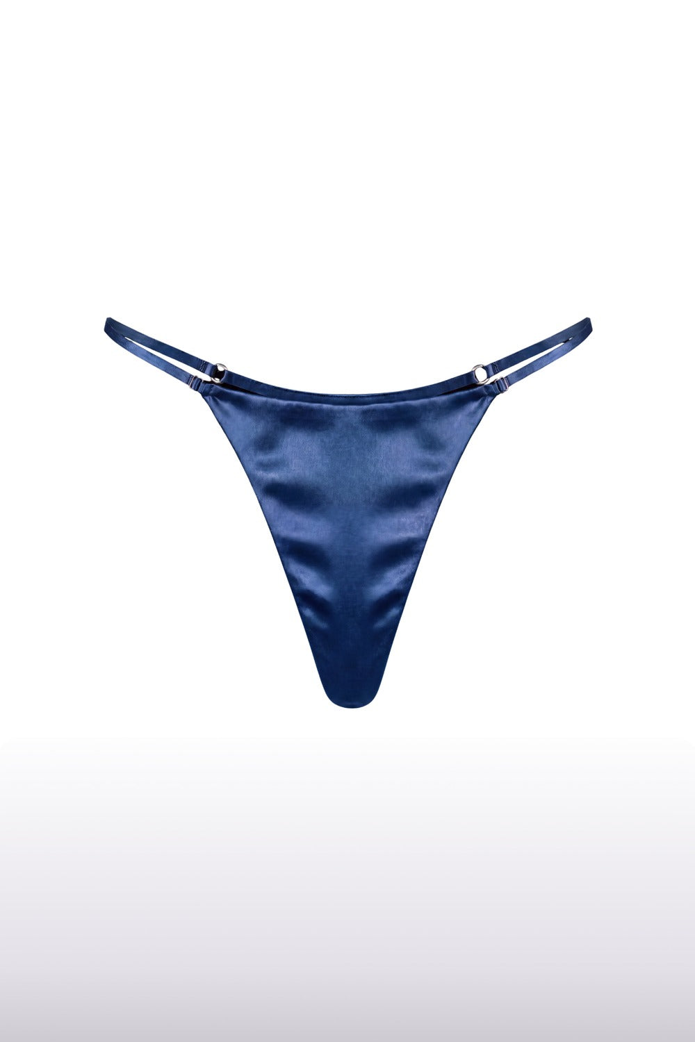 Triangle Silk Thong Night Blue - 0