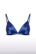 Triangle Silk Bra Night Blue - 0