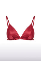 Triangle Silk Bra Red - 0