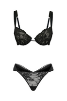 Valessia Luxury French Lace Bra Black - 0
