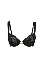 Valessia Luxury French Lace Bra Black - 1