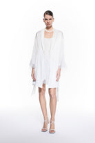 Verita Silk Robe Bridal White