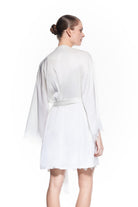 Verita Silk Robe Bridal White