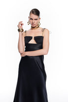 Vesta Silk Dress Black