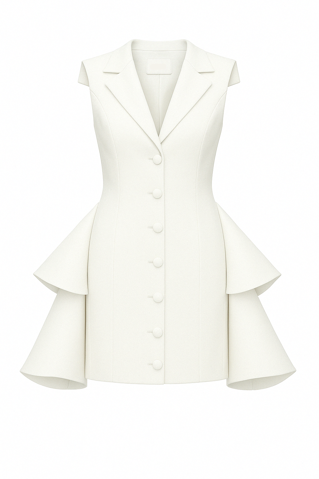 Mers Silk-Vivienne Dress White-1-Milagron.com