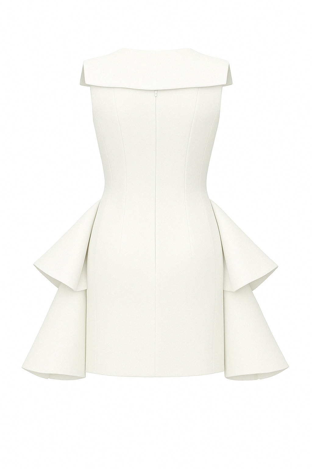 Mers Silk-Vivienne Dress White-2-Milagron.com