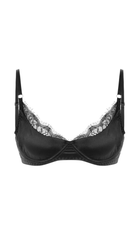 Wildy Black Silk And Lace Underwire Bra - 0