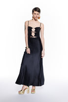 Zoe Silk Dress Black