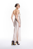 Zoe Silk Dress Blush