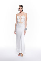 Mers Silk-Zoe White Bridal Silk Dress-4-Milagron.com