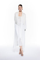 Dian Silk Robe Bridal White