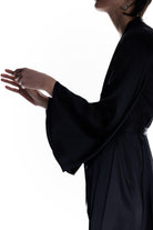 Dian Silk Robe Black