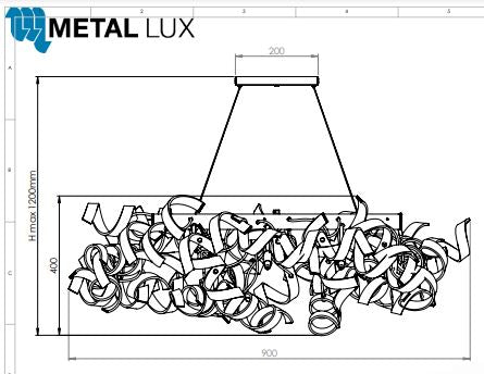 Astro Sarkit 6L Şeffaf-Krom Ø90X60X40 Cm G9 6X40W