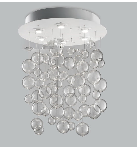 Bolero Plafonyer 12L Beyaz-Kri̇stal Ø100X110 Cm Gu10 12X50W