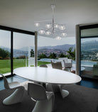 Dolce Sarkit 8L Krom-Kri̇stal Ø105X90 Cm G9 8X25W