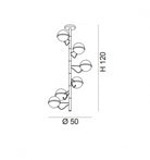 Giro Sarkit 6L Gold-Beyaz Ø50X120Cm G9