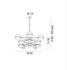 Giro Sarkit 8L Gold-Beyaz Ø65X30 Cm G9