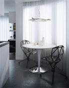 Sierra Sarkit 1L White-Silver Leaf Ø60X200 Cm Led 1X15W