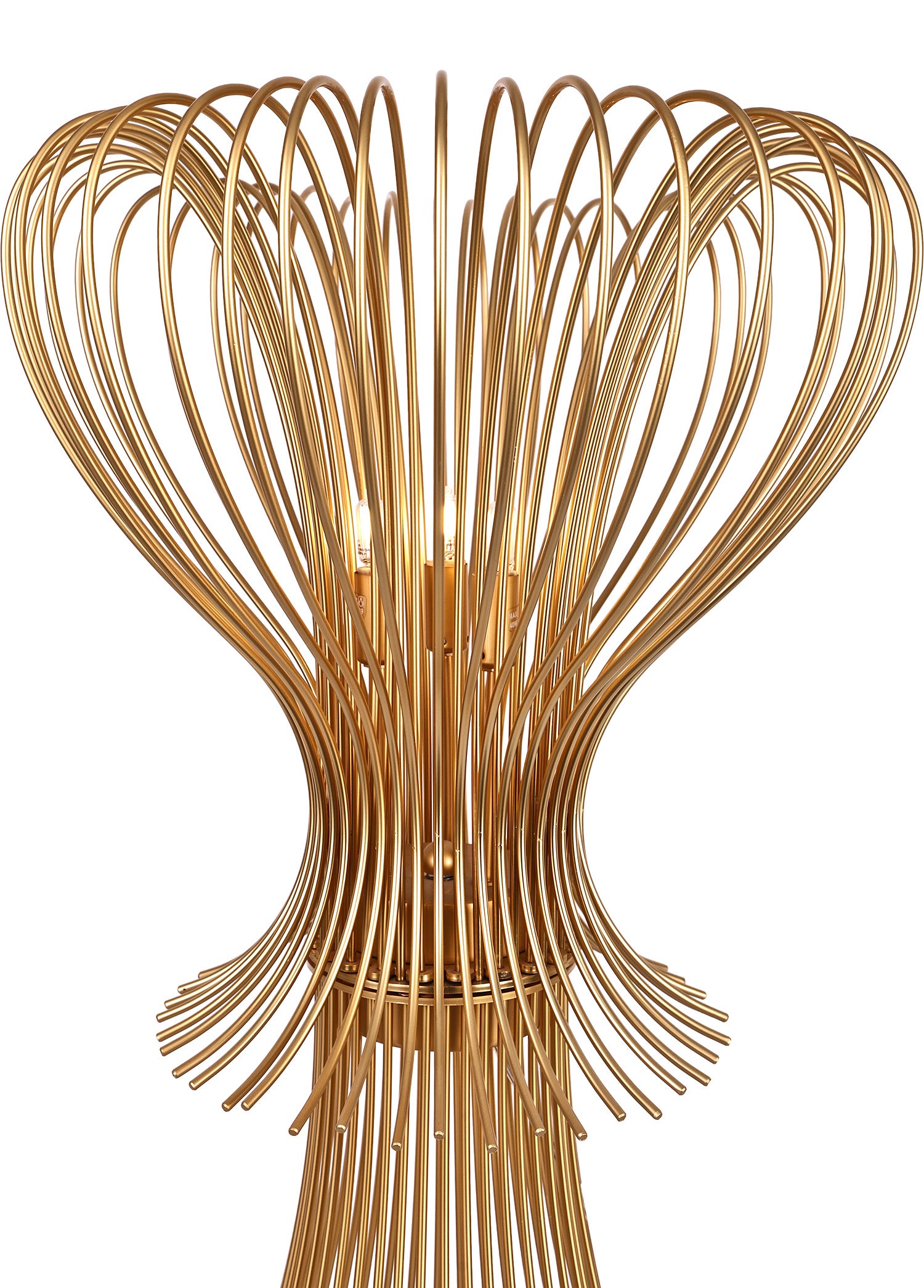 Silhouette Masa Lambasi 3L Satin Gold Ø40X55 Cm G9 3X40W