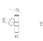 Turbo Apli̇k 2L Bakir Ø5X20 Cm Gu10 2X50W
