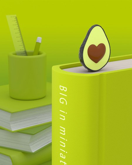 Metalmorphose-Avokado Kitap Ayracı-Kitap Ayıracı-3-Milagron.com