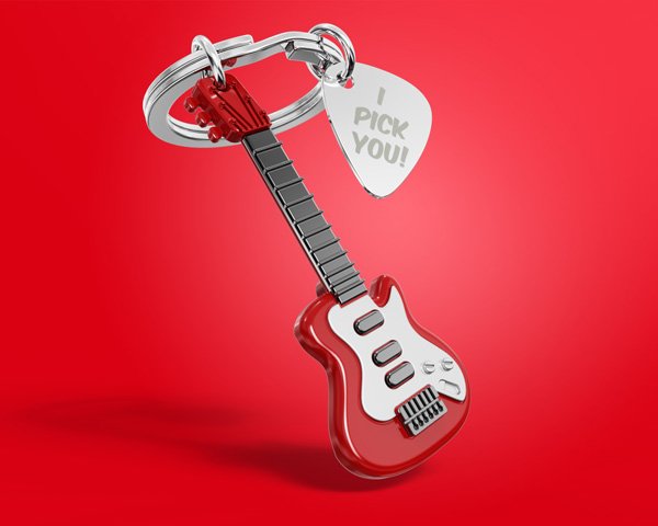 Metalmorphose-Elektro Gitar Anahtarlık-Anahtarlık-3-Milagron.com