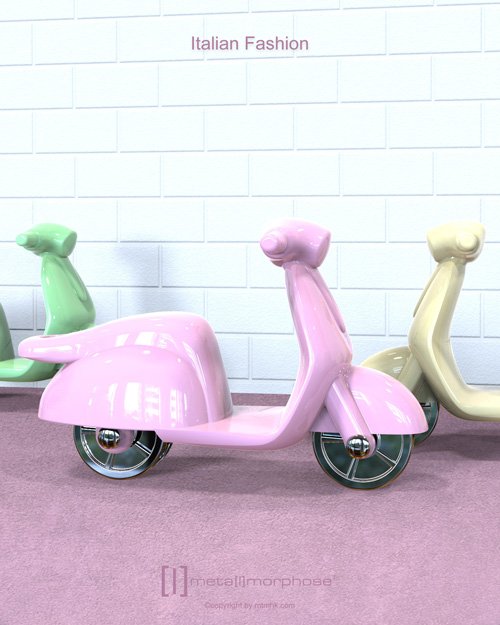Metalmorphose-Scooter Anahtarlık Pembe-Anahtarlık-5-Milagron.com