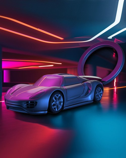 Metalmorphose-Supercar Anahtarlık Siyah-Anahtarlık-5-Milagron.com