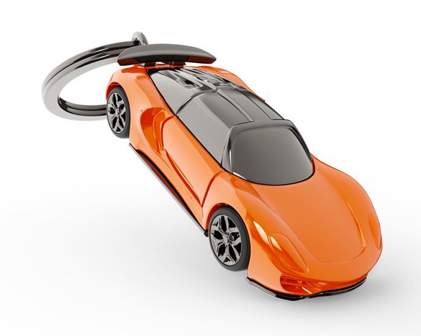 Metalmorphose-Supercar Anahtarlık Turuncu-Anahtarlık-1-Milagron.com