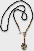 Mey Atelier-King Leo – Antika Aslan Figürlü Onyx Tiger Eye Unisex Kolye-Kolye-2-Milagron.com