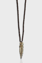 Mey Atelier-La Plume – Antika Bronz Kuş Tüğü Unisex Kolye-Kolye-1-Milagron.com