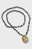 Mey Atelier-Migel – Roma Paralı Yeşim Gümüş Unisex Kolye-Kolye-2-Milagron.com